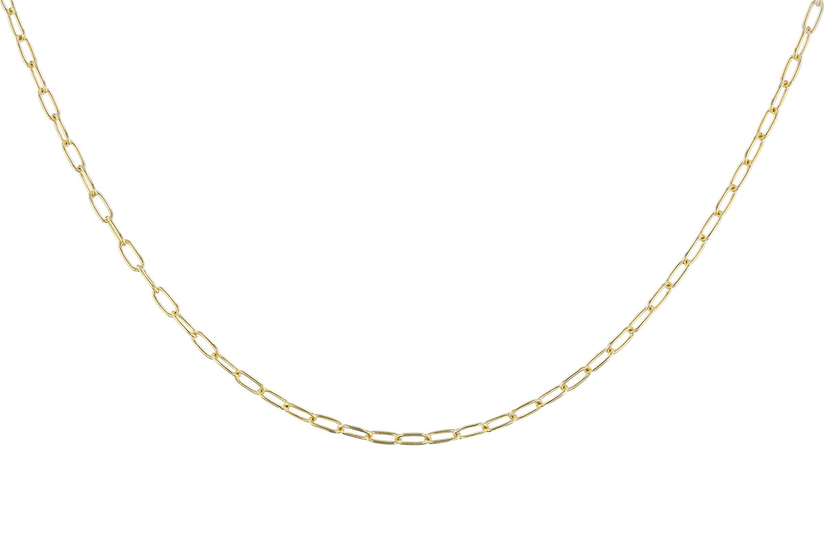 E328-33334: PAPERCLIP SM (18IN, 2.40MM, 14KT, LOBSTER CLASP)