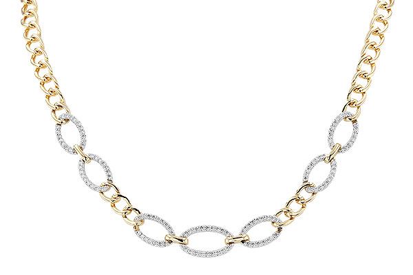 F328-29679: NECKLACE 1.12 TW (17")(INCLUDES BAR LINKS)