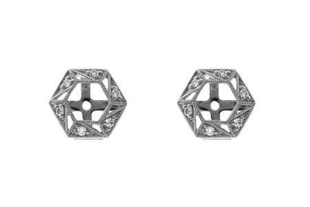 L054-72379: EARRING JACKETS .08 TW (FOR 0.50-1.00 CT TW STUDS)