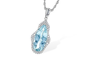 C244-69670: NECK 3.97 AQUAMARINE 4.20 TGW