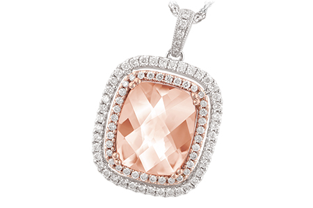 E242-86043: NECK 4.20 MORGANITE 4.66 TGW