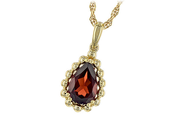 G243-76988: NECKLACE 1.38 CT GARNET