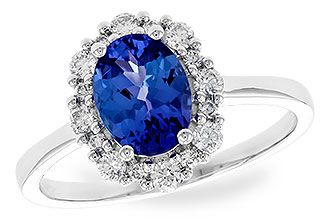 G328-32443: LDS RG 1.02 TANZANITE 1.30 TGW (8x6 OVAL)
