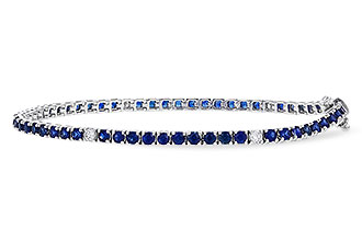 H329-19706: BRACELET 3.27 TW SAPP 3.52 TGW (7")