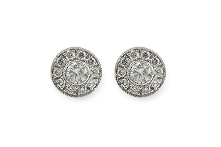 K054-72415: EARRINGS 1 CT TW