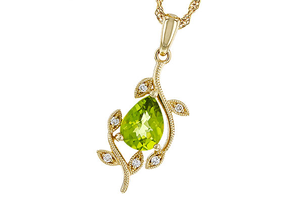 K329-21497: NECKLACE 1.16 PERIDOT 1.21 TGW (8x6MM PER)