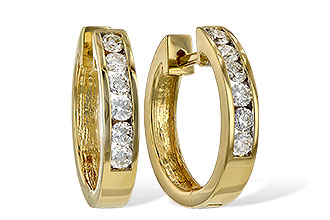 M055-56997: EARRINGS .50 TW